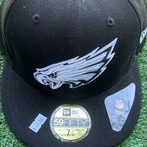 New Era Black and Gray Cap with Bird Emblem